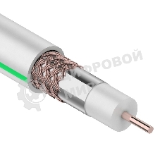 Кабель коаксиальный Rexant SAT 703 B, Cu/Al/Cu, 75%, 75 Ом, бухта 100 м, белый