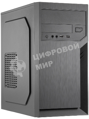Компьютерный корпус с блоком питания 500Вт./Case Foxline FL-702, mATX, 1x5.25EXT, 1x3.5EXT, 2x3.5INT, 2xUSB 2.0, HDA, w/o FAN, w/500W ATX PSU, w/1.2m EU pwr cord