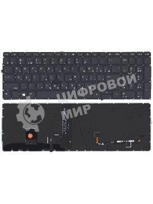 Клавиатура для ноутбука HP Elitebook 850 855 G7 G8 черная с подсветкой и указателем
