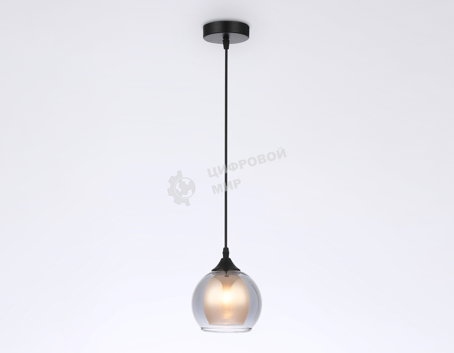 Светильник Ambrella light TR3539 BK/SM/FR черный/дымчатый/белый матовый E27 max 40W D130*800