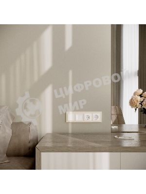 Рамка на 4 поста WERKEL Slab (айвори софт) W0042962