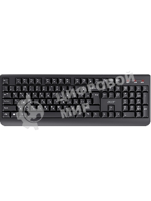 Комплект клавиатура+мышь Acer OCC401 беспроводной, USB, 1600 DPI, чёрный