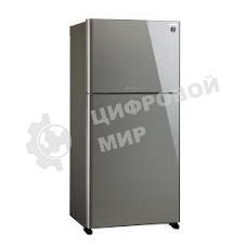 Холодильник Sharp SJ-XG60PGSL серебристый двухкамерный морозилка сверху, No Frost
