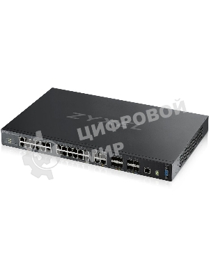 Коммутатор ZYXEL ZYXEL XGS4600-32 L3 Managed Switch, 28 port Gig and 4x 10G SFP+, stackable, dual PSU