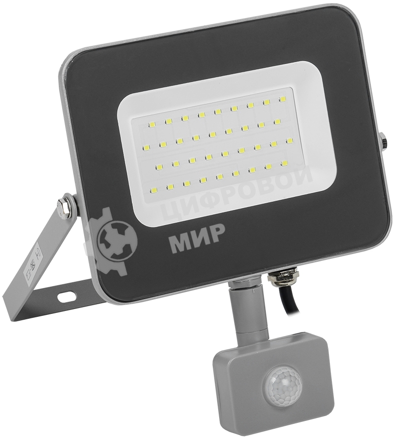 Прожектор Iek LPDO702-30-K03 СДО 07-30Д светодиодный серый с ДД IP44 IEK