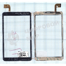 Сенсорное стекло (тачскрин) HK80DR2891, черное