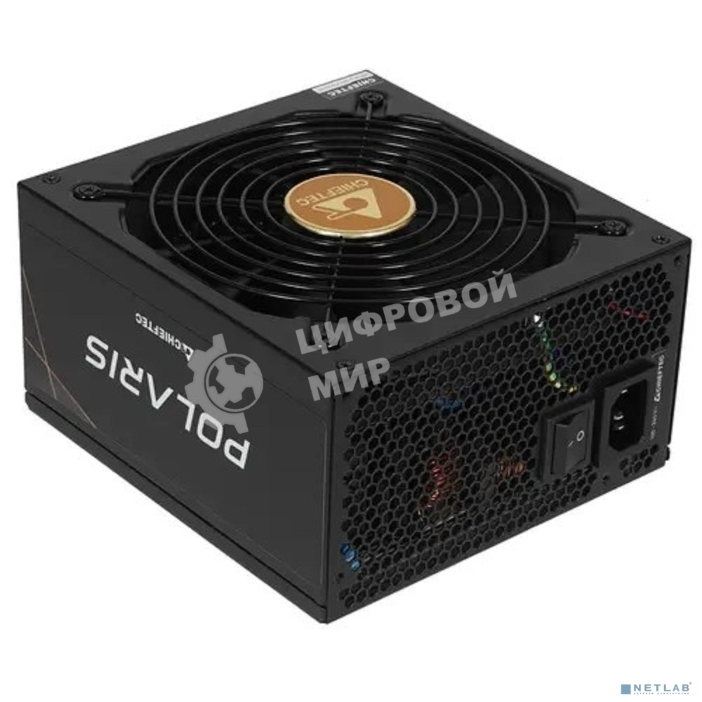 Блок питания Chieftec Polaris PPS-1050FC, 1050Вт, 80 PLUS Gold, 140мм, модульный, черный