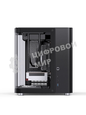 Корпус без блока питания Корпус JONSBO TK-1 Black 2.0 MATX без БП, mini-ITX, micro-ATX, черный