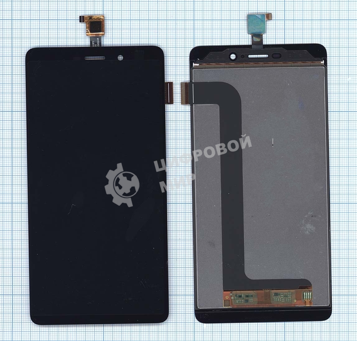 Дисплей для Micromax Canvas Mega E353 черный