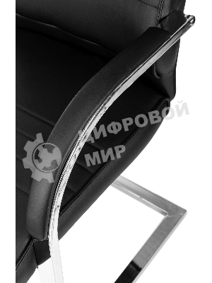 Кресло компьютерное Бюрократ T-8010-LOW-V/BLACK черный, искусственная кожа
