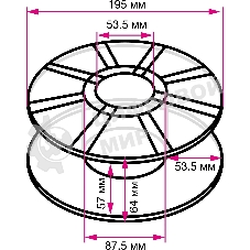 Пластик для принтера 3D Cactus CS-3D-ABS-1KG-CYAN ABS d1.75мм 1кг L386м 1цв.
