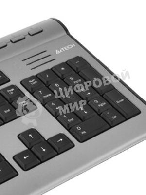Клавиатура проводная A4Tech KLS-7MUU USB серебристый/черный