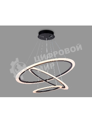 Светильник Ambrella light FA4361/3 BK черный 145W 3000K/4200K/6400K D770*800 (ПДУ РАДИО 2.4G)