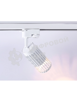 Трековый однофазный светильник Ambrella light GL5157 WH белый GU10 D60*120
