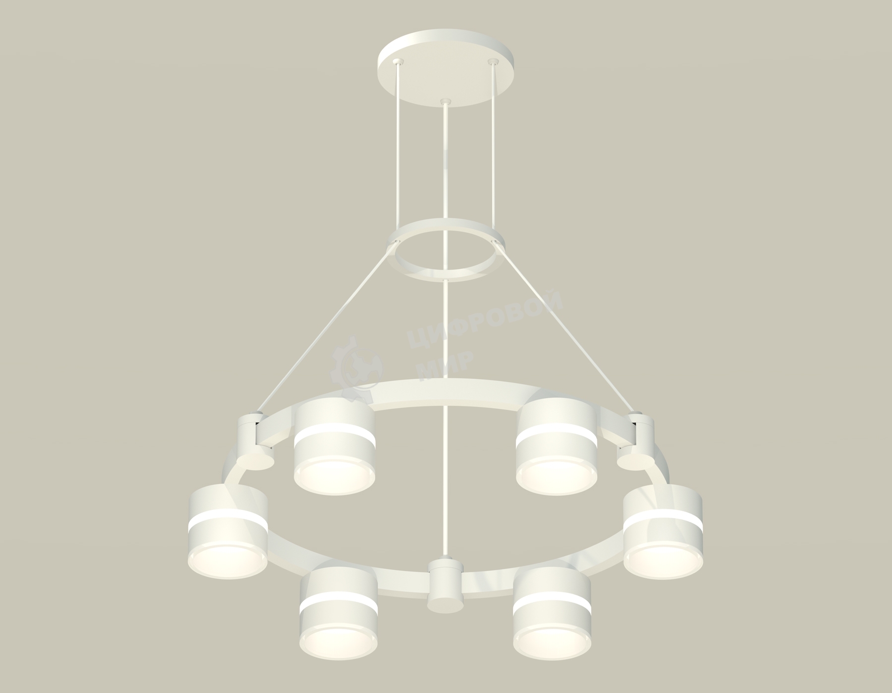 Светильник Ambrella light XR92031202/6 SWH/FR белый песок/белый матовый GX53 (A9203, C9231, N8444)