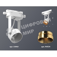 Светильник Ambrella light XT6601044 WH/PYG белый/золото желтое полированное MR16 GU10 (C6601, N6134)