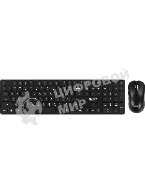 Комплект клавиатура+мышь MSI Forge K210 Combo беспроводной, USB, 1600 DPI, чёрный
