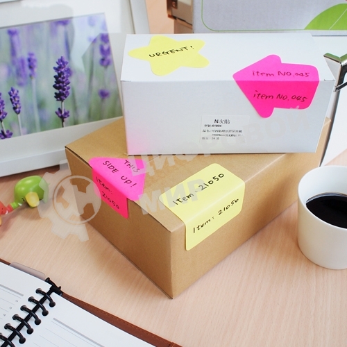 Блок самоклеящийся бумажный Stick`n 21545 70x70 мм, 50 листов, 70 г/м2, неон, розовый вырубной клей по периметру 