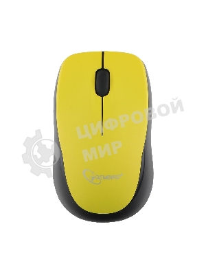 Мышь беспроводная Gembird MUSW-360-LM желтый, 1000 dpi, радиоканал, USB, кнопки - 3