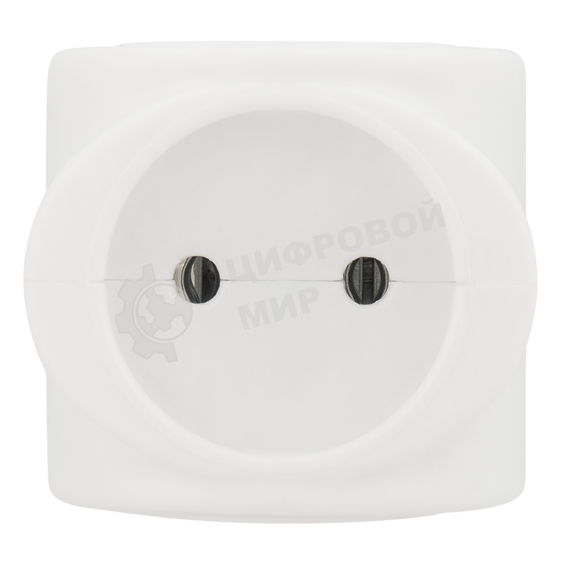 Тройник электрический Rexant биметалл 220В 6А белый