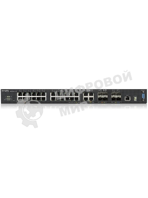 Коммутатор ZYXEL ZYXEL XGS4600-32 L3 Managed Switch, 28 port Gig and 4x 10G SFP+, stackable, dual PSU