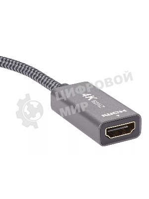Адаптер miniDP --> HDMI-F 0.15м, оплетка, 4K@60Hz, Telecom (TA565)