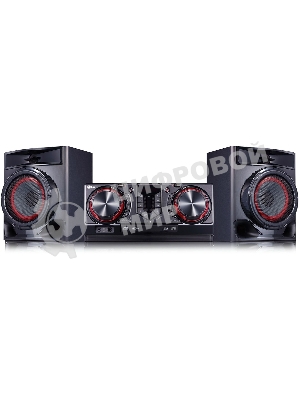 Мини-аудиосистема LG CJ44 черный 480Вт FM USB BT