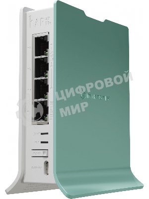 Роутер беспроводной MikroTik hAP ax lite (L41G-2AXD) AX600 10/100/1000BASE-TX голубой