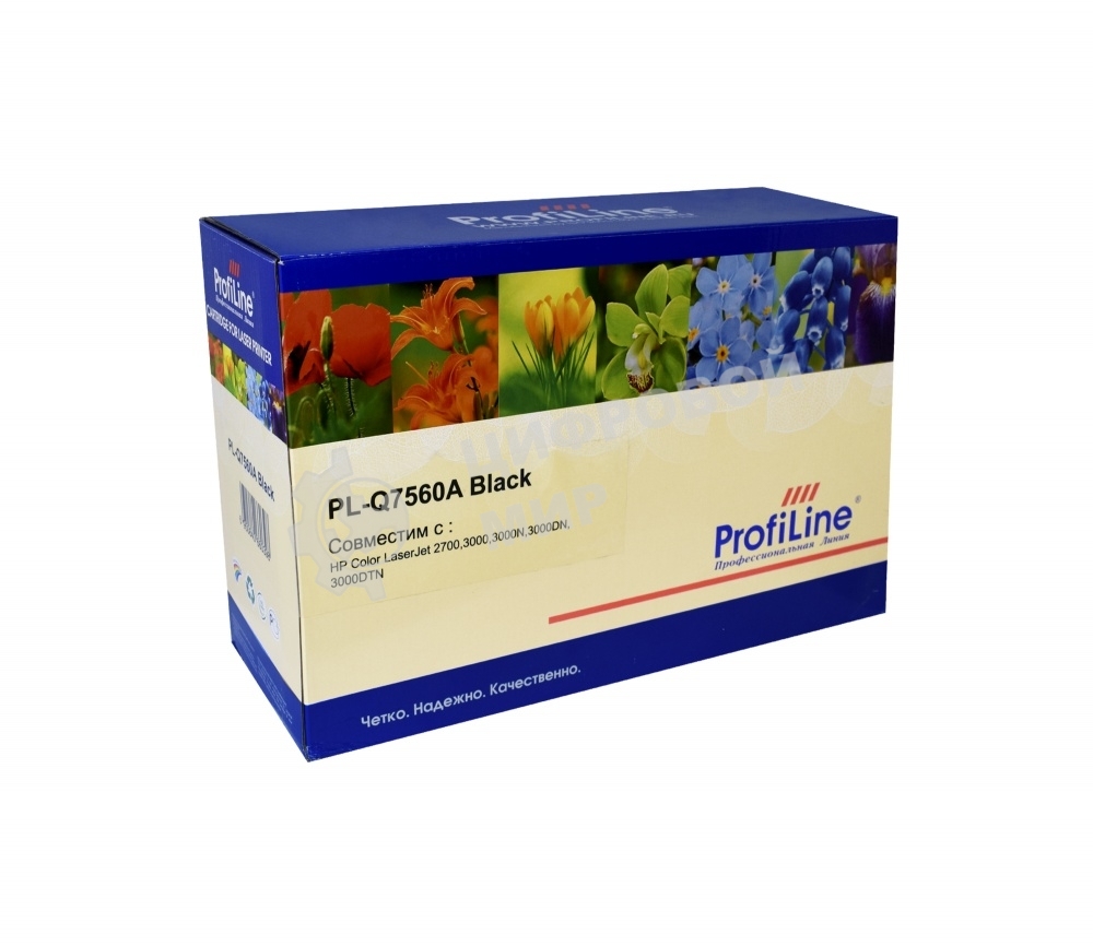 Картридж лазерный ProfiLine PL-Q7560A для принтеров HP Color LaserJet 2700/3000/3000N/3000DN/3000DTN Black 6000 копий