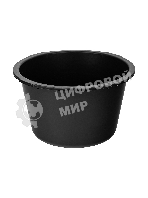 Таз Сибртех строительный круглый, черный, 30л,