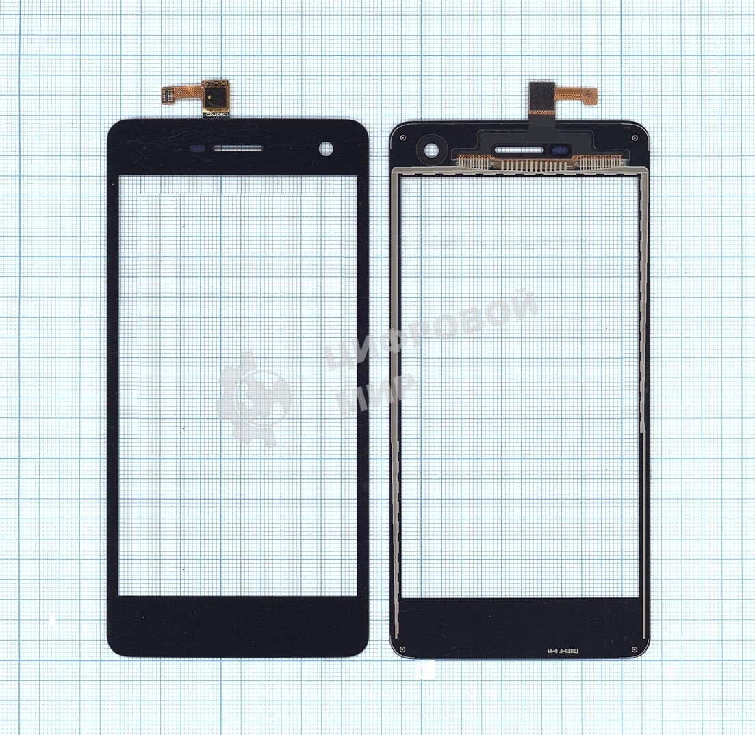 Сенсорное стекло (тачскрин) для OPPO Mirror R819, черное