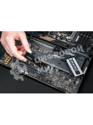 Накопитель SSD Crucial P3 Plus, 2Tb, PCIe 4.0 x4, M.2 2280, NVMe, R/W 5000/4200