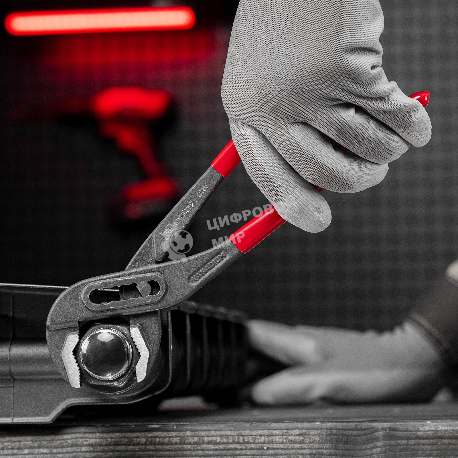 Переставные клещи Matrix 300 мм, хром-ванадий, обливные рукоятки