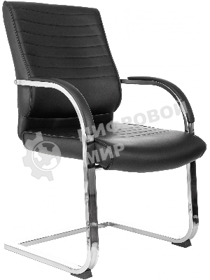 Кресло компьютерное Бюрократ T-8010-LOW-V/BLACK черный, искусственная кожа