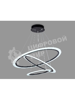 Светильник Ambrella light FA4361/3 BK черный 145W 3000K/4200K/6400K D770*800 (ПДУ РАДИО 2.4G)