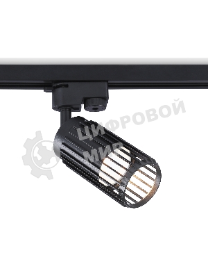 Трековый однофазный светильник Ambrella light GL5158 BK черный GU10 D60*120