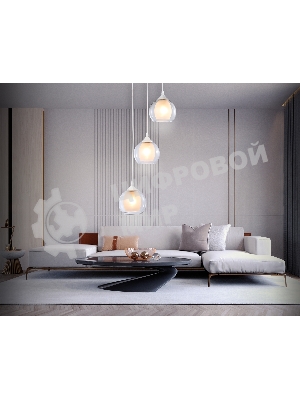 Подвесной светильник TR3540/3 WH/CL/FR белый/прозрачный/белый матовый E27*3 max 40W D281*800
