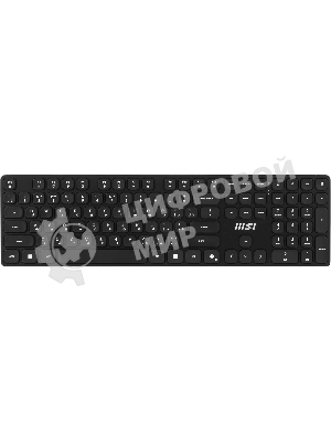 Комплект клавиатура+мышь MSI Forge K210 Combo беспроводной, USB, 1600 DPI, чёрный
