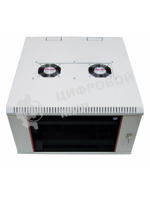 Шкаф настенный ЦМО ШРН-15.650 15U 600x650мм пер.дв.стекл несъемные бок.пан. 50кг серый