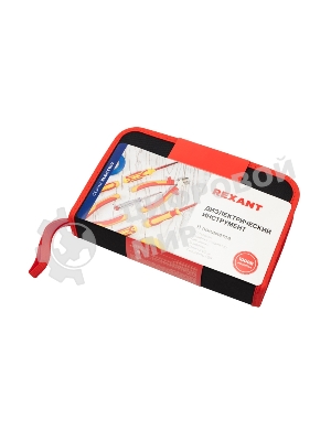 Набор диэлектрического инструмента Rexant RI-02, 11 предметов, до 1000 В, тканевый пенал