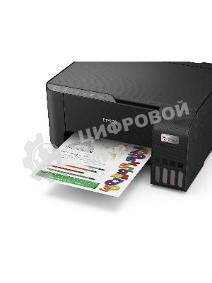 МФУ струйное Epson L3250 (C11CJ67412/C11CJ67418/C11CJ67405/C11CJ67408/C11CJ67503/C11CJ67508/C11CJ67523), A4, цветное, печ. до 33 стр/мин. (ч/б) до 15 стр/мин. (цвет), скан. до 11 стр/мин. (ч/б) 28 стр/мин. (цвет), 1440 x 5760 dpi (печать) 1200x2400dpi (скан.), USB, Wi-Fi