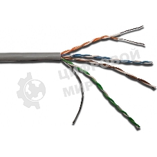 Кабель информационный Lanmaster LAN-5EUTP-PT-LSZH-GY кат.5е U/UTP не экранированный 4X2X24AWG LSZH внутренний 305м серый