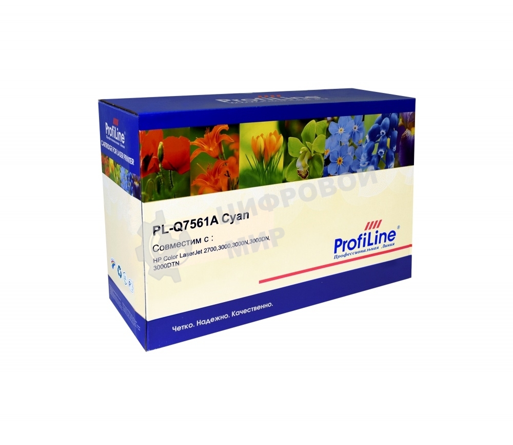 Картридж лазерный ProfiLine PL-Q7561A для принтеров HP Color LaserJet 2700/3000/3000N/3000DN/3000DTN Cyan 3000 копий