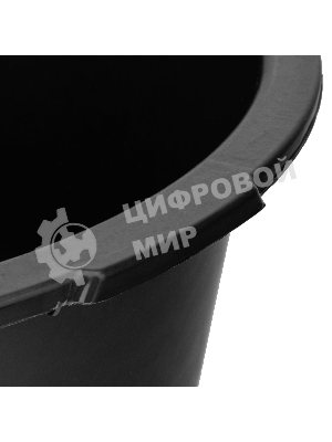 Таз Сибртех строительный круглый, черный, 30л,