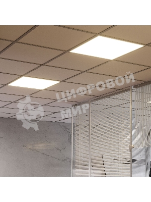 Светильник светодиодный Gauss MIR 595х595х50 35Вт 3000лм 4000К IP40 офисный встраив. накладной с опаловым рассеив. (аналог ЛВО)