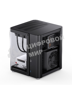 Корпус без блока питания Корпус JONSBO TK-1 Black 2.0 MATX без БП, mini-ITX, micro-ATX, черный