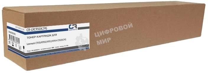 Картридж лазерный CopyRite CR-LXC950X2YG C950X2YG желтый (22000 стр.) для Lexmark C950/X950/X952/X954