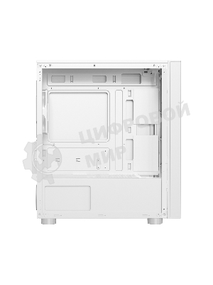 Компьютерный корпус без блока питания PCCooler LM300 ARGb WH, Tempered Glass Mid Tower, белый, ABS, TG, SPCC, 1x120мм ARGb mATX, ITX 170/330/mm 2x2.5
