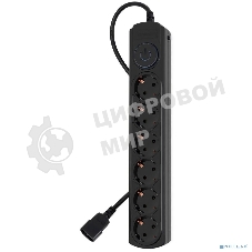 Сетевой фильтр Ippon BK-6-UPS-1.8-10-B 1.8 м, 6 розеток, черный, коробка