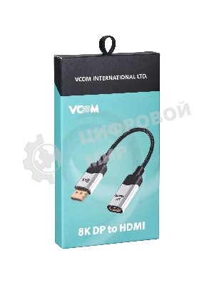 Адаптер DisplayPort(M) ---> HDMI(F) 0.15m 8K@60Hz VCOM